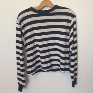 Navy and white striped Gretchen top
